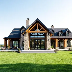 Gabled Grandeur: A Verdant Masterpiece