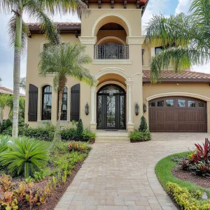 Preview of Painted Terracotta Castle with Leafy Courtyard