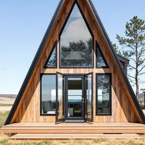 A-Frame Marvel in Open Plains