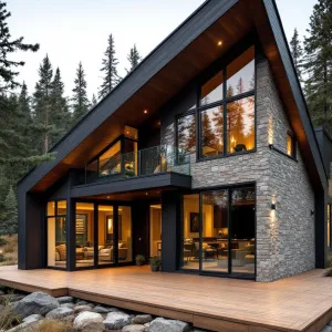 Forest Facade with a Stone Hug