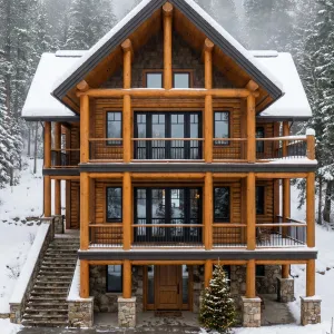 Frostline Three-Tier Timber Lodge