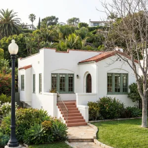 Hillside Veranda Spanish Bungalow