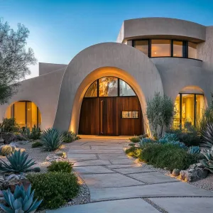 Architectural Waves: A Mediterranean Oasis