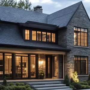 Stone-Clad Splendor: A Suburban Oasis
