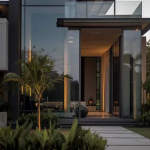 Glass Jungle Retreat: Nature’s Embrace