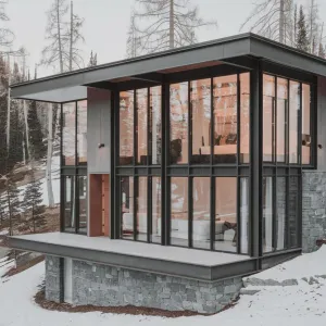 Glass-Encased Mountaintop Retreat