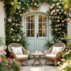 A Rose-Laced Corner of Cozy Splendor