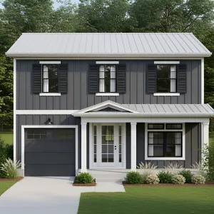 Sophisticated Steel Cottage with Graceful Entry