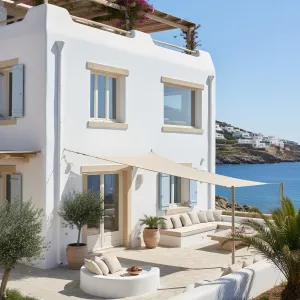 Sunbleached Pergola Cove Residence