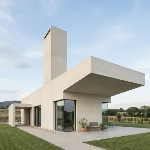 Pasture Facing Concrete Horizon House
