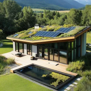 Eco-Friendly Home Surrounded by Nature