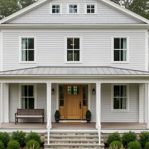 Farmhouse Facade Funk: Porch Pleasantries