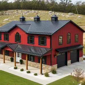 A Barnyard Beauty in Scarlet