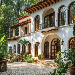 Sunlit Paradise: Arches in the Canopy