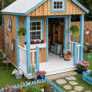 Blooming Blue Bungalow: A Cozy Gem