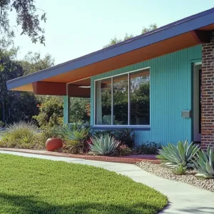 Retro Turquoise Haven with a Modern Twist