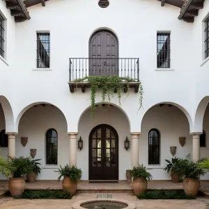 Courtyard Arcades With Moorish Whisper