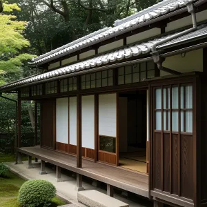 A Wooden Welcome: Japanese Porch Charm