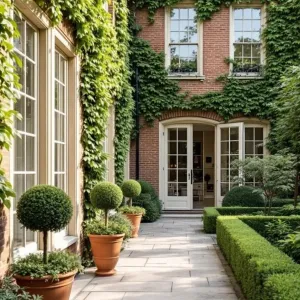 Charming Corner of Brick and Ivy