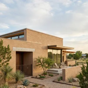 Glass Fringe Desert Adobe Dwelling