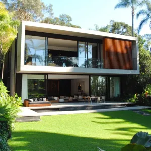 Modern Tropical Bliss: A Glass-Fronted Escape