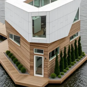 Modern Cube on Tranquil Tides