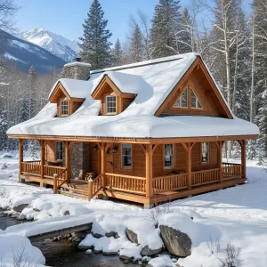 Creekside Icicle Gable Chalet