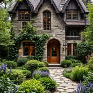 Whimsical Stone Cottage with Ivy Mane