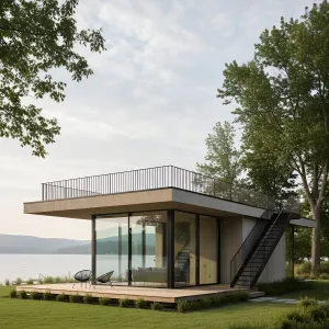Lakeside Vista Box With Roof Walk