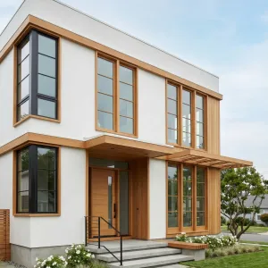 Crisp Cedar Framed Urban Retreat