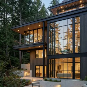 Modern Canopy Glasshouse Retreat
