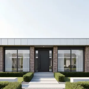 Serene Simplicity: The Brick Facade Marvel