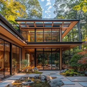 Glass Haven: A Zen Sanctuary