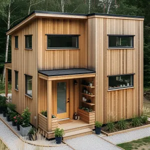 Minimalist Wood Marvel with Greenery Flair