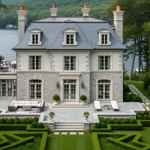 Opulent Chateau Amidst Verdant Serenity