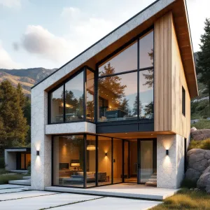 Glass-Walled Peaks Oasis
