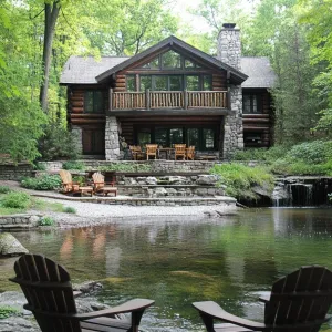 Secluded Serenity Lodge by the Stream