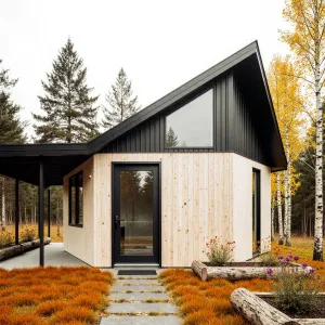 Autumn’s Architectural Whimsy: A Cabin Tale
