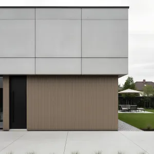 Courtyard-Edge Concrete Panel Pavilion