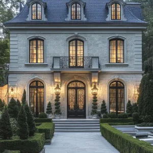 Imposing Residence with Stone Facade