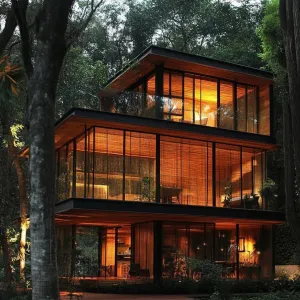 Treehouse With Wraparound Glass Balcony