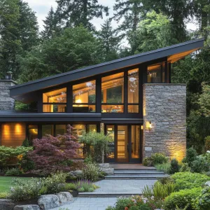 Preview of A-Frame Vista With Stone Splendor