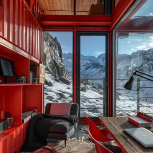 Shipping Container Office With Large Windows