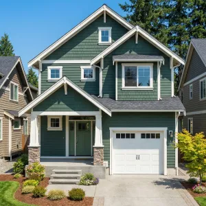 Evergreen Porchfront Suburban Craftsman Nest