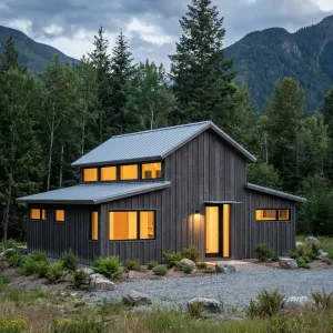 Charred Cedar Valley View Cabin