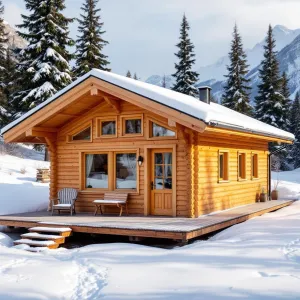 Winter’s Wooden Wonder: Cozy Cabin Comedy
