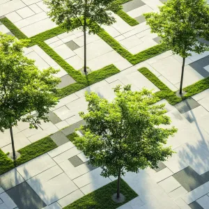 Checkerboard of Verdant Dreams