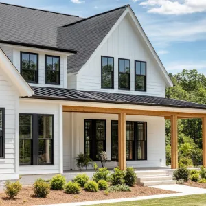 Preview of Sophisticated White House With Wooden Porch