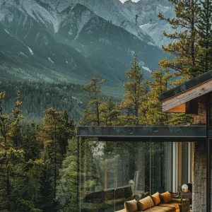 Transparent Glass Cabin With Smart Tinting