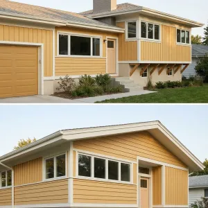 Buttered Sunshine Split-Level Facade Refresh